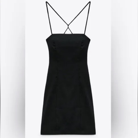 Zara Dresses & Skirts - Zara Black Linen Dress